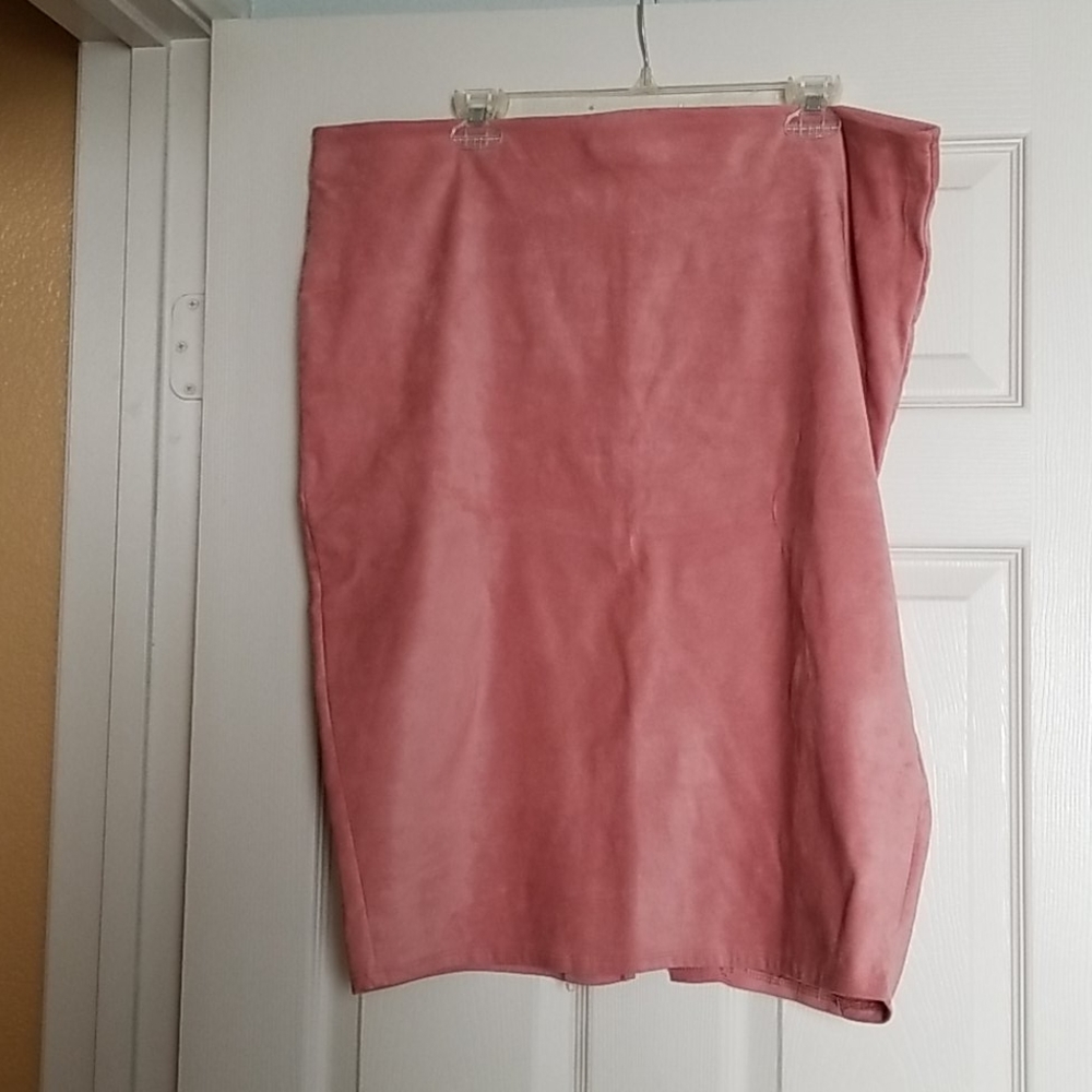Suede feel skirt